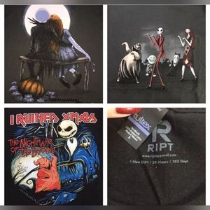 New Nightmare Before Christmas T Lot of 3 limited edition Halloween t shirts S